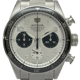 タグ・ホイヤー TAG HEUER オータヴィア 60周年アニバーサリー フライバック クロノグラフ CBE511B.FC8279 シルバー ステンレススチール メンズ 腕時計【中古】