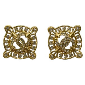 シャネル CHANEL ココマークピアス ゴールド メッキ アクセサリー【中古】