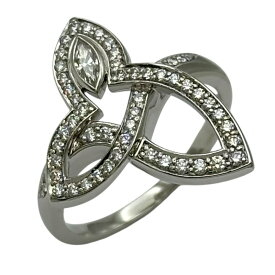 ハリーウィンストン HARRY WINSTON リリークラスターダイヤリング プラチナ Pt950 ダイヤモンド ジュエリー【中古】