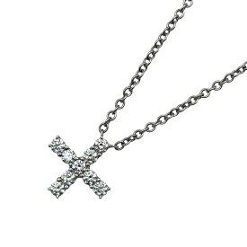 ハリーウィンストン HARRY WINSTON ミニクロスダイヤネックレス プラチナ Pt950 ジュエリー【中古】