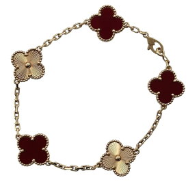 ヴァンクリーフ＆アーペル Van Cleef & Arpels ヴィンテージアルハンブラブレスレット ピンクゴールド Au750 ジュエリー【中古】