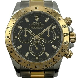 ロレックス ROLEX デイトナ 116523 ブラック ゴールド/ステンレススチール 自動巻き メンズ 腕時計【中古】