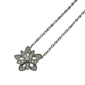 ヴァンクリーフ＆アーペル Van Cleef & Arpels ロータスネックレスミニ ホワイトゴールド Au750/ダイヤモンド ジュエリー【中古】