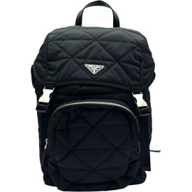 プラダ PRADA Re-Nylon リュック 2VZ135 ブラック シルバー金具 ナイロン メンズ リュック・デイパック【中古】