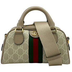 グッチ GUCCI オフィディア トップハンドル ミニ 724606 ベージュ GGスプリーム レディース ショルダーバッグ【中古】