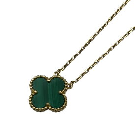 ヴァンクリーフ＆アーペル Van Cleef & Arpels ヴィンテージアルハンブラネックレス ゴールド Au750/マラカイト ジュエリー【中古】