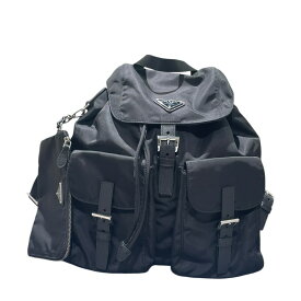 プラダ PRADA Re-Nylonバックパック 1BZ811 ブラック ナイロン/レザー レディース リュック・デイパック【中古】