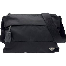 プラダ PRADA ナイロン メッセンジャーバッグ BT0739 ブラック ナイロン レディース ショルダーバッグ【中古】