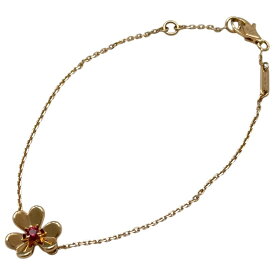 ヴァンクリーフ＆アーペル Van Cleef & Arpels フリヴォル ミニブレスレット ピンクゴールド Au750/ルビー ジュエリー【中古】