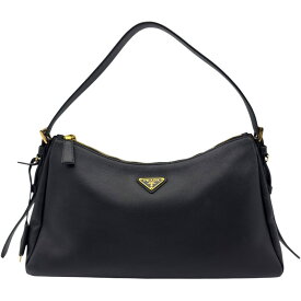 プラダ PRADA エメラージ ショルダーバッグ 1BC228 ブラック ゴールド金具 レザー レディース ショルダーバッグ【中古】