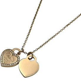 ティファニー TIFFANY＆CO リターントゥダブルハートネックレス ピンクゴールド AU750 ジュエリー【中古】