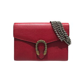 グッチ GUCCI ディオニュソスチェーンウォレット 401231 レザー レディース ショルダーバッグ【中古】