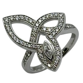 ハリーウィンストン HARRY WINSTON リリークラスターリング プラチナ Pt950 ジュエリー【中古】