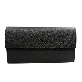 プラダ PRADA サフィアーノ ベルトバッグ ブラック サフィアーノレザー レディース ウエストバッグ【中古】