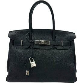 エルメス HERMES バーキン30 □J刻 ブラック シルバー金具 トリヨン レディース ハンドバッグ【中古】