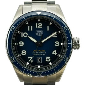 タグ・ホイヤー TAG HEUER オータヴィア オートマティック キャリバー5 クロノメーター WBE5116.EB0173 ブルー ステンレススティール 自動巻き メンズ 腕時計【中古】