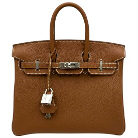 エルメス HERMES バーキン25 K刻 ゴールド シルバー金具 トゴ レディース ハンドバッグ【中古】