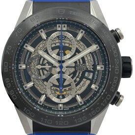 タグ・ホイヤー TAG HEUER カレラ キャリバー ホイヤー01 ブルータッチ エディション CAR2A1T.FT6052 ブラック ステンレススチール メンズ 腕時計【中古】