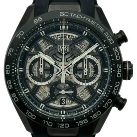 タグ・ホイヤー TAG HEUER カレラ クロノグラフ エクストリームスポーツ CBU2080 ブラック チタン 自動巻き メンズ 腕時計【中古】