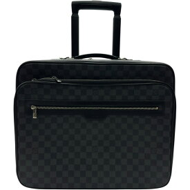 ルイ・ヴィトン LOUIS VUITTON パイロットケース N23206 ブラック ダミエ/グラフィット ユニセックス スーツケース【中古】