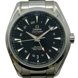 オメガ OMEGA シーマスター アクアテラ GMT コーアクシャル 231.10.43.22.01.001 ブラック ステンレススチール 自動巻き メンズ 腕時計【中古】