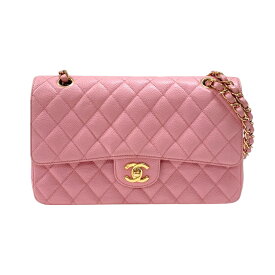 シャネル CHANEL マトラッセ25 A01112 ピンク ゴールド金具 キャビアスキン レディース ショルダーバッグ【中古】