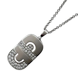ブルガリ BVLGARI パレンテシダイヤネックレス ホワイトゴールド 750 ジュエリー【中古】