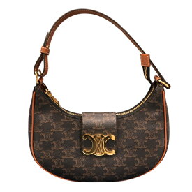 セリーヌ CELINE ミディアムアヴァ 114492 ブラウン トリオンフキャンバス レディース ハンドバッグ【中古】