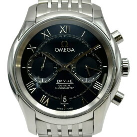 オメガ OMEGA デビル コーアクシャル クロノグラフ 431.10.42.51.01.001 ブラック ステンレススチール 自動巻き メンズ 腕時計【中古】