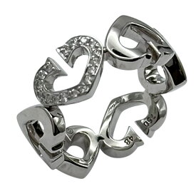 カルティエ Cartier Cハートダイヤリング ホワイトゴールド 750 ジュエリー【中古】