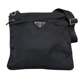プラダ PRADA ナイロンショルダーバッグ 1BH978 ブラック ナイロン レディース ショルダーバッグ【中古】