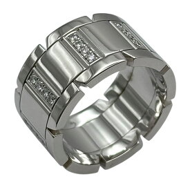 カルティエ Cartier タンクフランセーズダイヤリングLM ホワイトゴールド 750 ダイヤモンド ジュエリー【中古】