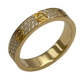 カルティエ Cartier ミニラブリング フルパヴェダイヤ ゴールド Au750 ジュエリー【中古】