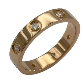 カルティエ Cartier ミニラブリング フルダイヤ ピンクゴールド Au750 ジュエリー【中古】