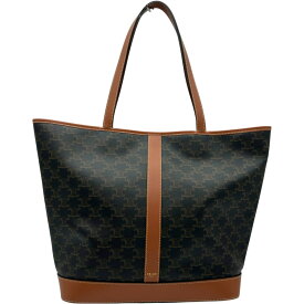 セリーヌ CELINE ミディアムバケット タン トリオンフキャンバス レディース トートバッグ【中古】