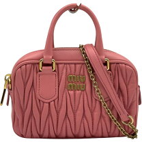 楽天市場】MIUMIU バッグ ピンクの通販