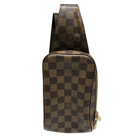 ルイ・ヴィトン LOUIS VUITTON ジェロニモス N51994 ブラウン ダミエ メンズ ボディバッグ【中古】