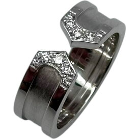 カルティエ Cartier C2リング SM ホワイトゴールド 750 ジュエリー【中古】