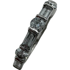 ハリーウィンストン HARRY WINSTON クラシックラウンド エメラルド カットリング プラチナ Pt950 ジュエリー【中古】