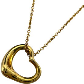 ティファニー TIFFANY＆CO オープンハートネックレス ゴールド 750 ジュエリー【中古】