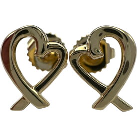 ティファニー TIFFANY＆CO ラビングハートピアス ゴールド 750 ジュエリー【中古】