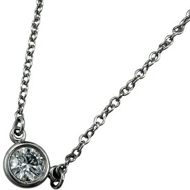 ティファニー TIFFANY＆CO バイザヤードネックレス プラチナ Pt950 ジュエリー【中古】