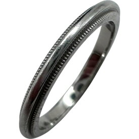 ティファニー TIFFANY＆CO ミルグレインリング プラチナ Pt950 ジュエリー【中古】