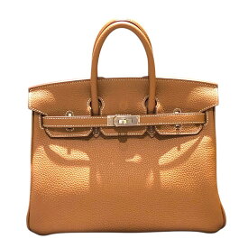 エルメス HERMES バーキン25 W刻印 ゴールド、シルバー金具 トゴ レディース ハンドバッグ【中古】