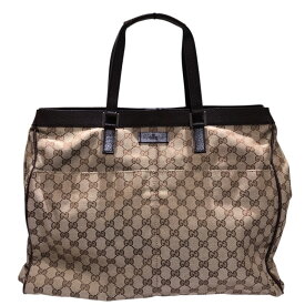 グッチ GUCCI GGキャンバス トートバッグ 153213 ベージュ GGキャンバス レディース トートバッグ【中古】