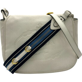 プラダ PRADA ショルダーバッグ 1BD109 ホワイト ゴールド金具 レザー レディース ショルダーバッグ【中古】