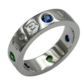 ブルガリ BVLGARI ローマンソルベリング ホワイトゴールド Au750 サファイア ジュエリー【中古】