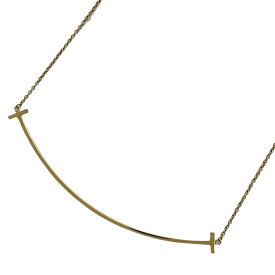 ティファニー TIFFANY＆CO スマイルラージネックレス ゴールド Au750 ジュエリー【中古】