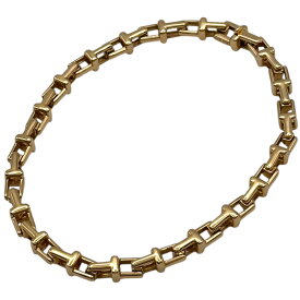 ティファニー TIFFANY＆CO Tナローチェーンブレス ピンクゴールド Au750 ジュエリー【中古】