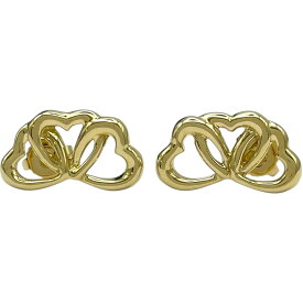 ティファニー TIFFANY＆CO トリプルハートピアス ゴールド 750 ジュエリー【中古】